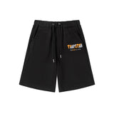 Cross-border trade trapstar rainbow letter gradient towel embroidery short sleeve t-shirt & fog high street shorts set