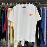 Rhude T Shirts World Map Printed Cotton Casual Short Sleeves Men and Women