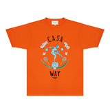 Casablanca T Shirts Fashion Print Street