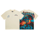 Cross-border wholesale american trend skull metal rock band robot bottom shirt pure cotton looselong sleevest