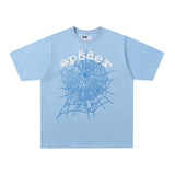 Spder hip-hop singer hotfix rhinestone foil letter print short sleeve t-shirt & rhinestone embellished shorts set (couple's style)