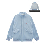 Unisex Baseball Jersey Spring and Autumn Jacket Double-Sided Plaid Embroidered Loose Casual Couple Jacket