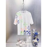 Spring/summer ow splatter graffiti arrow graphic crewneck short sleeve tee