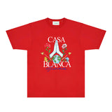 Casablanca T Shirts Fashion Print Street