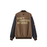 Unisex Baseball Jersey Fall/Winter Loose PU Jacket