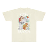 Casablanca T Shirts Fashion Print Street