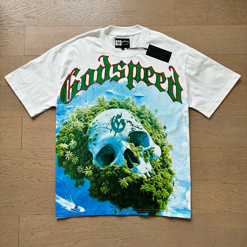 Godspeed T-Shirt Retro Fantasy Pattern