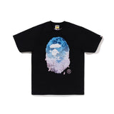 cross-border wholesale japanese style camouflage shark tiger head ape color matching luminous short-sleeved couple loose