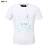 Psy wholesale american cho bunt-shirt colorful skull rabbit gradient letterprintingcouple short