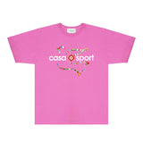 Casablanca T Shirts Fashion Print Street