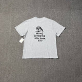 Aime leon dore color block letter high street loose short sleeve t-shirt hoodie long sleeve