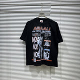 American asaali retro celebrity portrait print short sleeve men's 100% cotton t-shirt