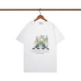 Casablanca spring/summer dreamland: starry castle casa letter logo short sleeve couple's tee