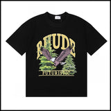 American trend rhu marlboro high definition printing de casual round neck short sleeve t-shirt export wholesale