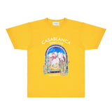 Casablanca T Shirts Fashion Print Street
