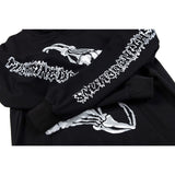 Vlone Hoodie autumn and winter skeleton arm pattern