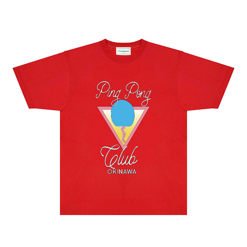 Casablanca T Shirts Fashion Print Street