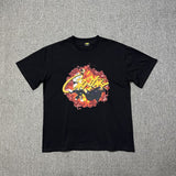 Wholesale foreign trade corteiz devil's island letter logo print short sleeve fog high street couple oversized t-shirt