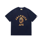 Japanese japanese ape journey bring in wealth and treasure cat short sleeve t youth street campus fashion youth