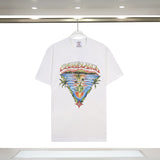 Foreign trade summer casa blanca letter print casual loose fit short sleeve t-shirt