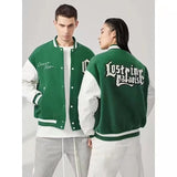 Unisex Baseball Jersey Embroidered Alphabet Baseball Jacket Jacket