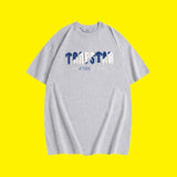 Factory direct trapstar rainbow letter gradient towel embroidery short sleeve t-shirt & fog high street shorts set