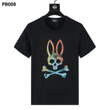 Psy wholesale american cho bunt-shirt colorful skull rabbit gradient letterprintingcouple short