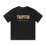 Cross-border trade trapstar rainbow letter gradient towel embroidery short sleeve t-shirt & fog high street shorts set