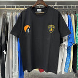 Rhude T Shirts Sunset Printing Cotton Casual Short Sleeve Men and Women