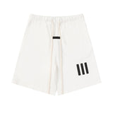 Cross-border wholesale fog double line essentials joint model three stripes short-sleeved t-shirt and shorts