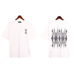 Cross-border wholesale correct version am splash ink flow paint camouflage starry sky graffiti letter short-sleeved high street couple t
