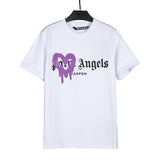 Correct version of pa beheaded bear short sleeves palm tree high street bat sleeves big logo letter on the back