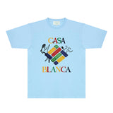 Casablanca T Shirts Fashion Print Street