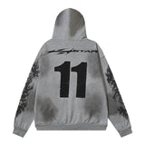 HS Hoodies Washed Aging Process