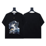 Summer off-white high quality pure cotton t-shirt printing short-sleeved t