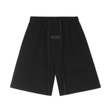 Flocked letter essentials short-sleeved t-shirt hip-hop half-sleeved high street fog american shorts