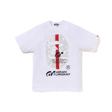 cross-border wholesale japanese style camouflage shark tiger head ape color matching luminous short-sleeved couple loose