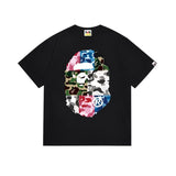 Japanese japanese ape journey bring in wealth and treasure cat short sleeve t youth street campus fashion youth