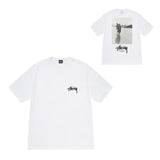 Summer running volume stussy short-sleeved t-shirt dice black eight ice cream comfy basics american couple summer t