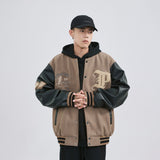 Unisex Baseball Jersey Embroidered Baseball Suit Spring and Autumn PU Jacket