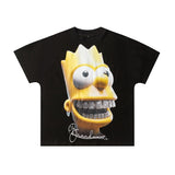 Wholesale billin hip-hop high street cartoon graphic dropped shoulder couple's short sleeve t-shirt