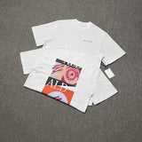 Aime leon dore color block letter high street loose short sleeve t-shirt hoodie long sleeve