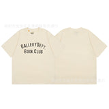 American classic series high street gall retro basic letter d print short sleeve t-shirt