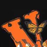 Cross-border foreign trade wholesale summer european and american lone short-sleeved butterfly large v letter printing men