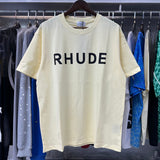 Rhude T Shirts Printed Cotton Versatile Casual Short Sleeve Men and Women