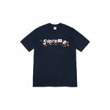 Wholesale export sup streetwear letter print 100% cotton t-shirt - relaxed fit, crew neck, short sleeve