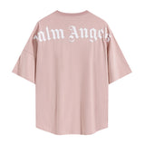 Cross-border wholesale high version pa angel big logo letter foam short-sleeved couple outfit trendy