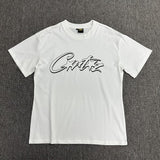 Wholesale foreign trade alcatraz basic series short-sleeve corteiz phantom letter logo print t-shirt
