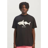 Summer trendy short-sleeve tee with back logo print - couple's fashion