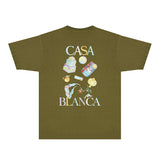 Casablanca T Shirts Fashion Print Street